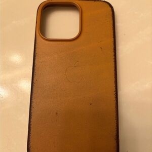 Apple Brown Leather Phone Case